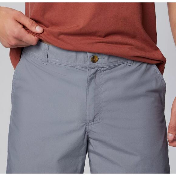 Columbia Mens Washed Out Shorts 10" Inseam Grey Flat Front Lined Size 34 R NWT - Picture 4 of 14